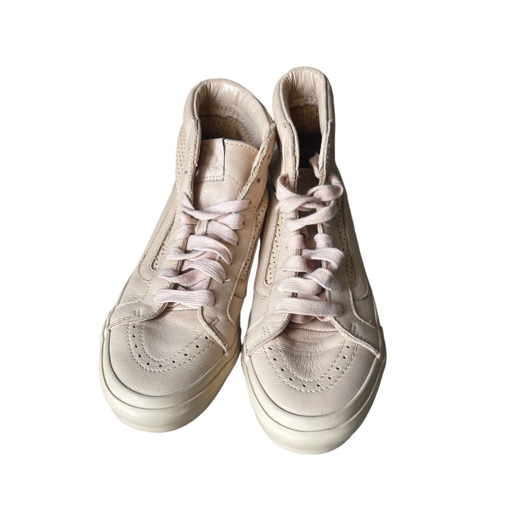 Vans Sk8-Hi Tapered Perforated Leather in Peach Blush Women's Size 6 - Picture 3 of 7